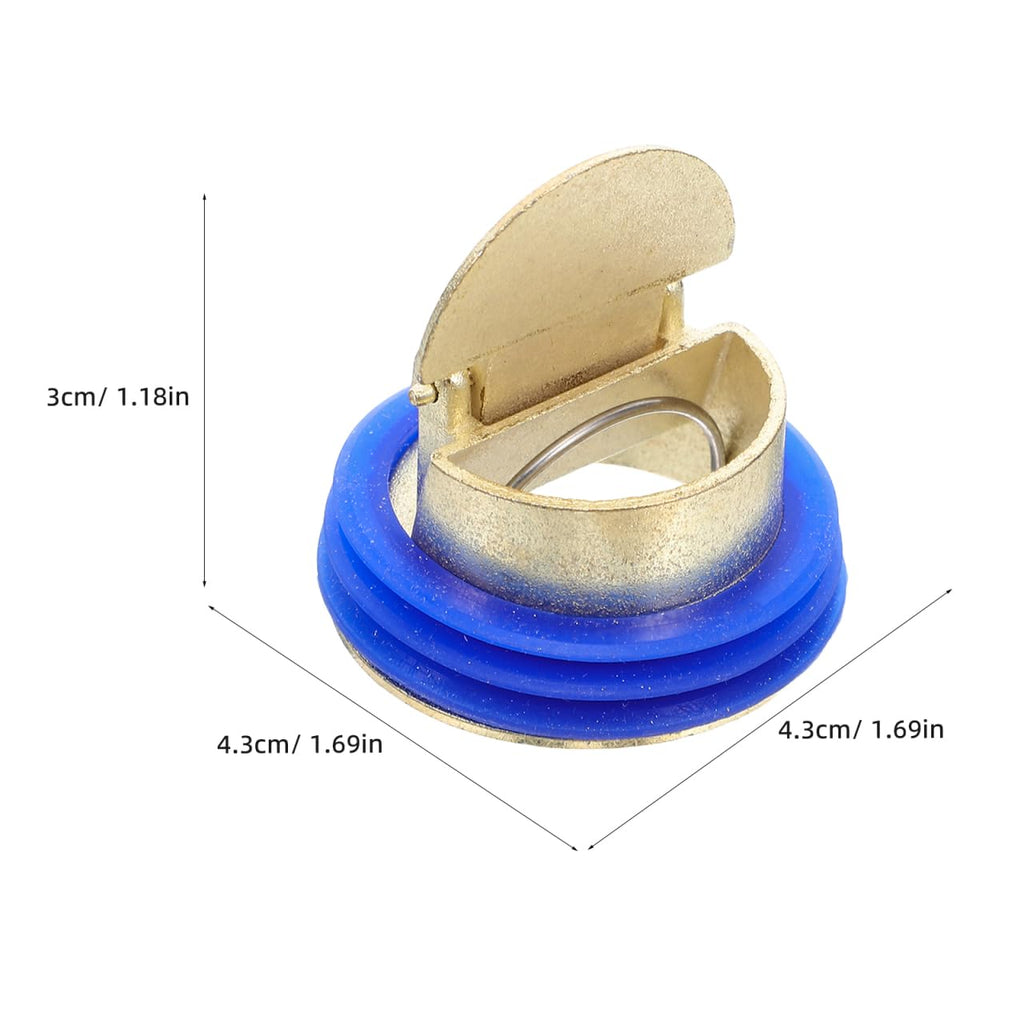 MAGICLULU 2Pcs Shower Drain Backflow Preventer – Copper Alloy Non-Return Drain Valve, Anti-Odour One-Way Floor Insert for Bathroom, Kitchen - image 2