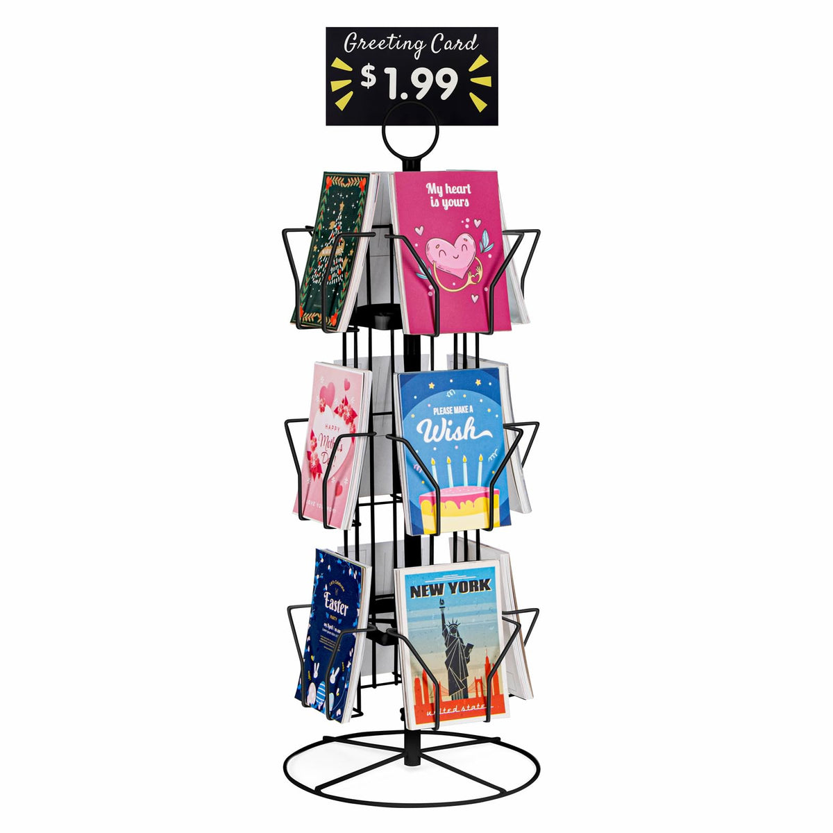 ANBOXIT Greeting Card Display Stand Rotating Rack Holder - image 1