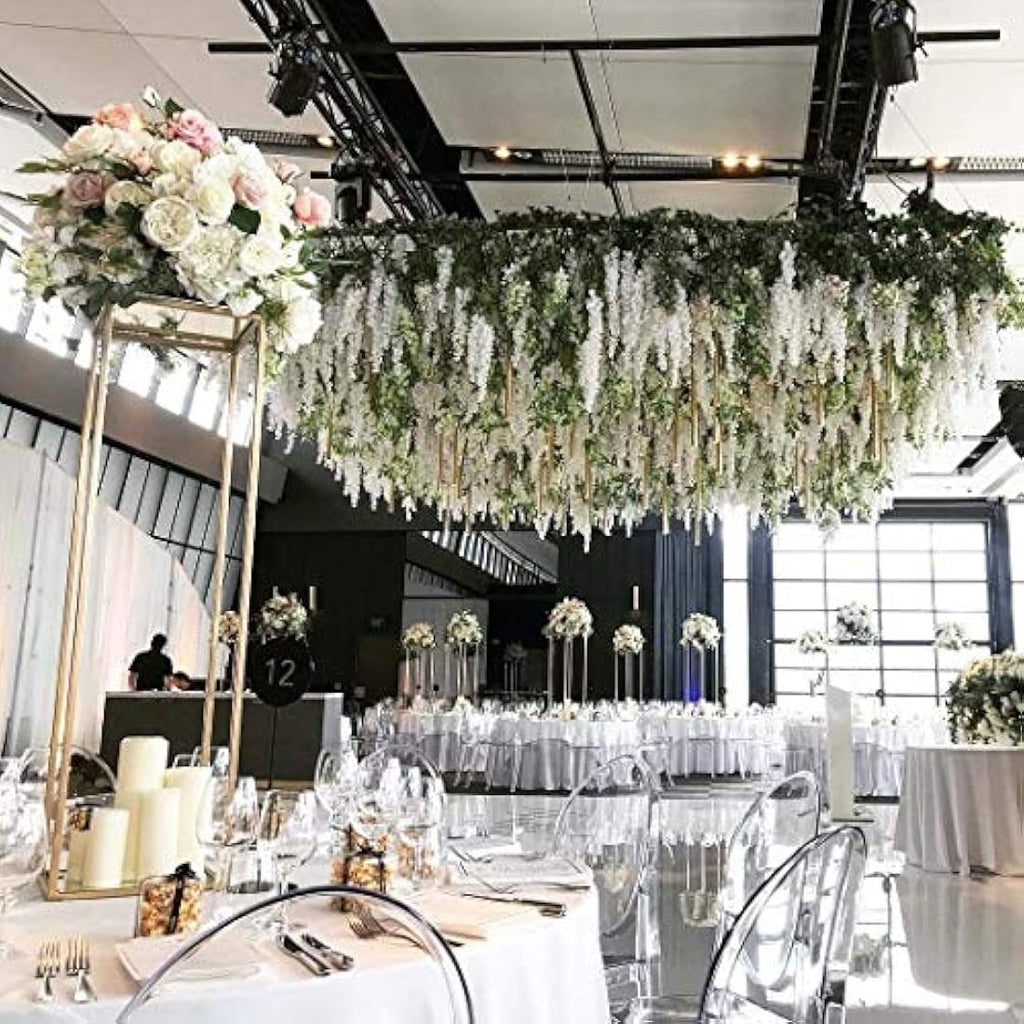 Veryhome 12-Piece Artificial Wisteria Hanging Garland | 3.6ft Silk Vines