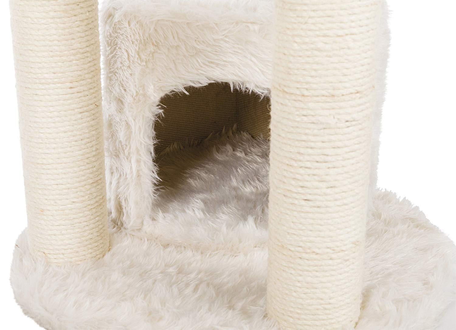 TRIXIE Baza Cat Tree – 38.5 Inch Scratching Post with Plush Hammock