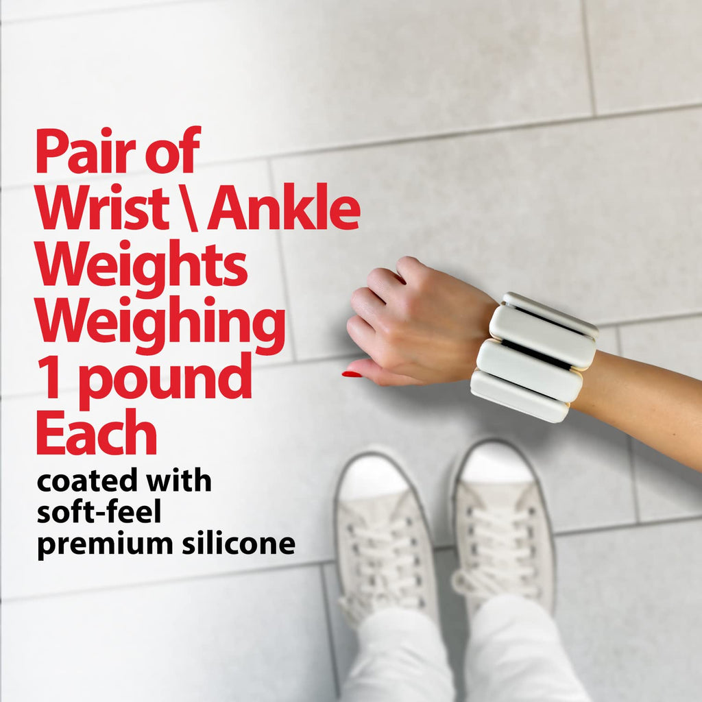 Neoprene Ankle and Wrist Weights | 0.5kg Reflective Set