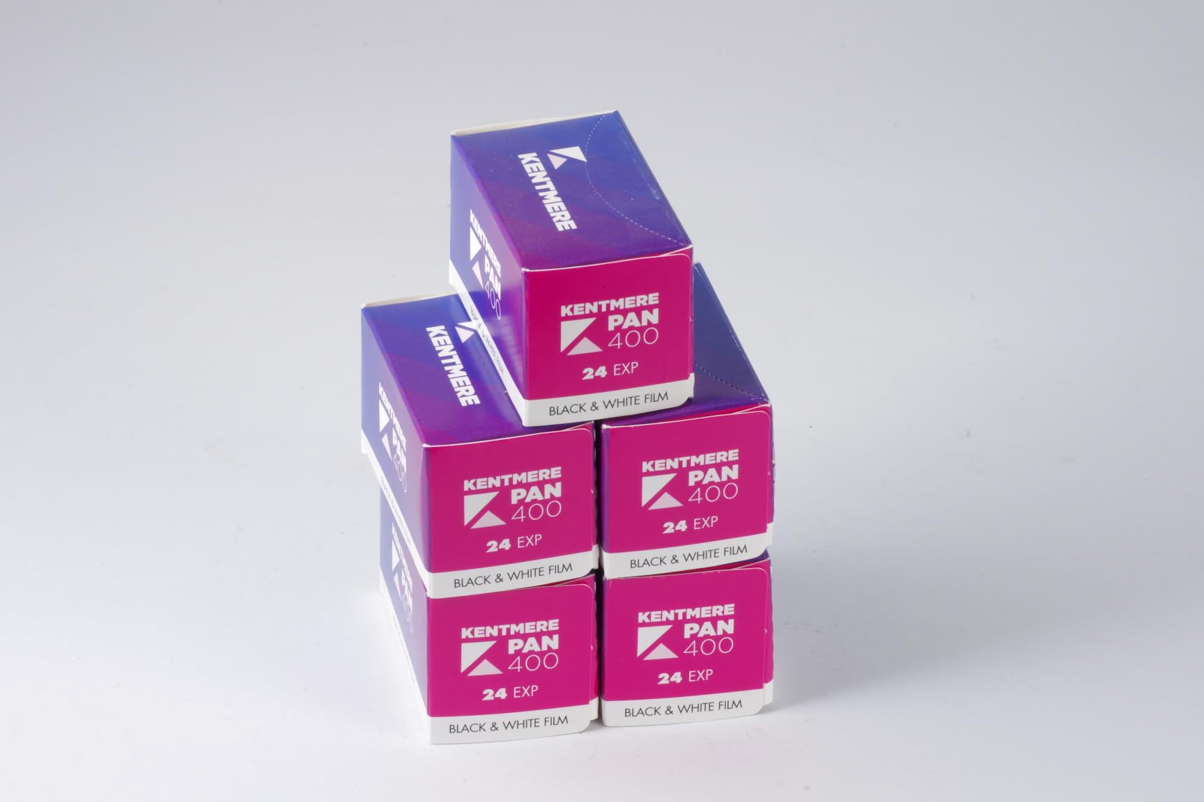 Kentmere 400 Black & White 35mm Film - 36 Exposures (5 Pack Bundle)