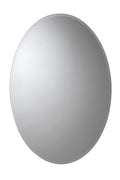 Croydex Orwell Oval Aluminium Bathroom Mirror Cabinet | Hang 'n' Lock
