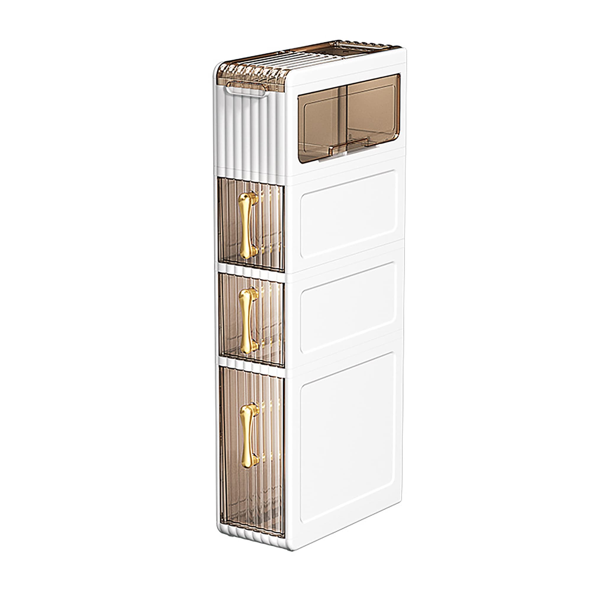 MAGIC SELECT Narrow Bathroom Organizer | 4-Drawer Slim Storage Cabinet