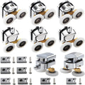 25mm Twin Shower Door Rollers for 4-6mm Glass, 8-Pack