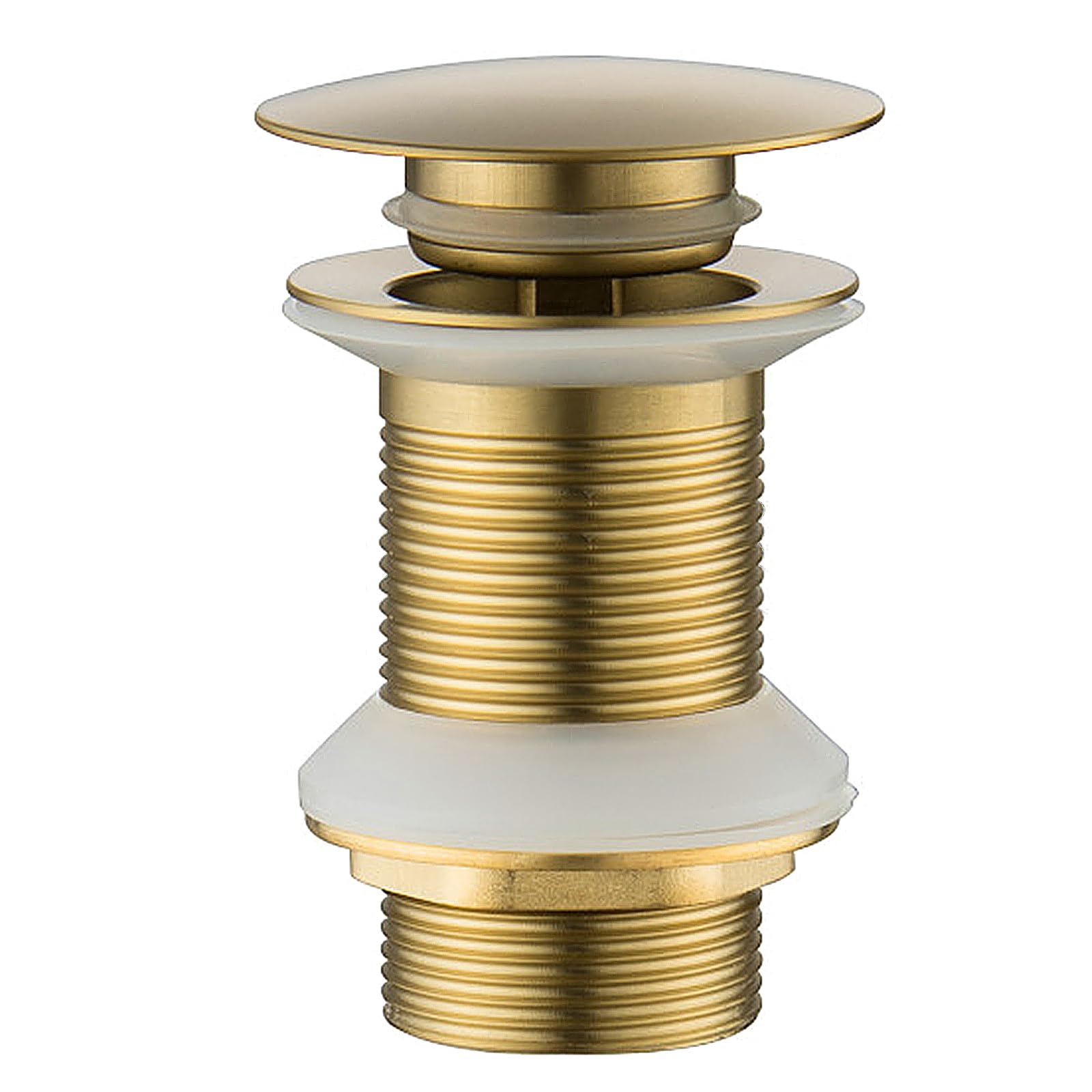 Pop Up Basin Sink Plug – Brushed Gold Brass Waste Drain