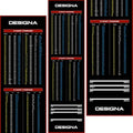 Designa Darts Non-Slip Carpet Mat with Checkout Chart and Oche