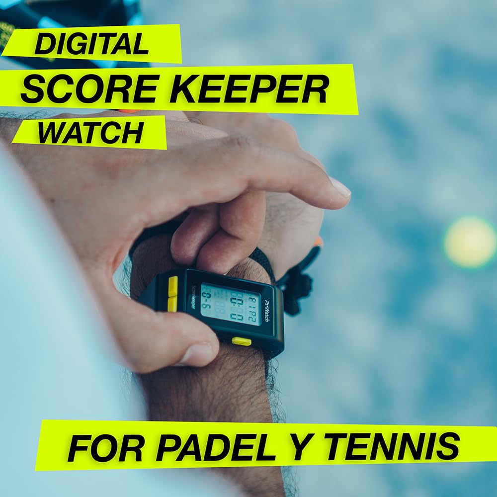 Pt Watch Padel and Tennis Scorekeeper - Digital Point Tracker Watch (Cream)