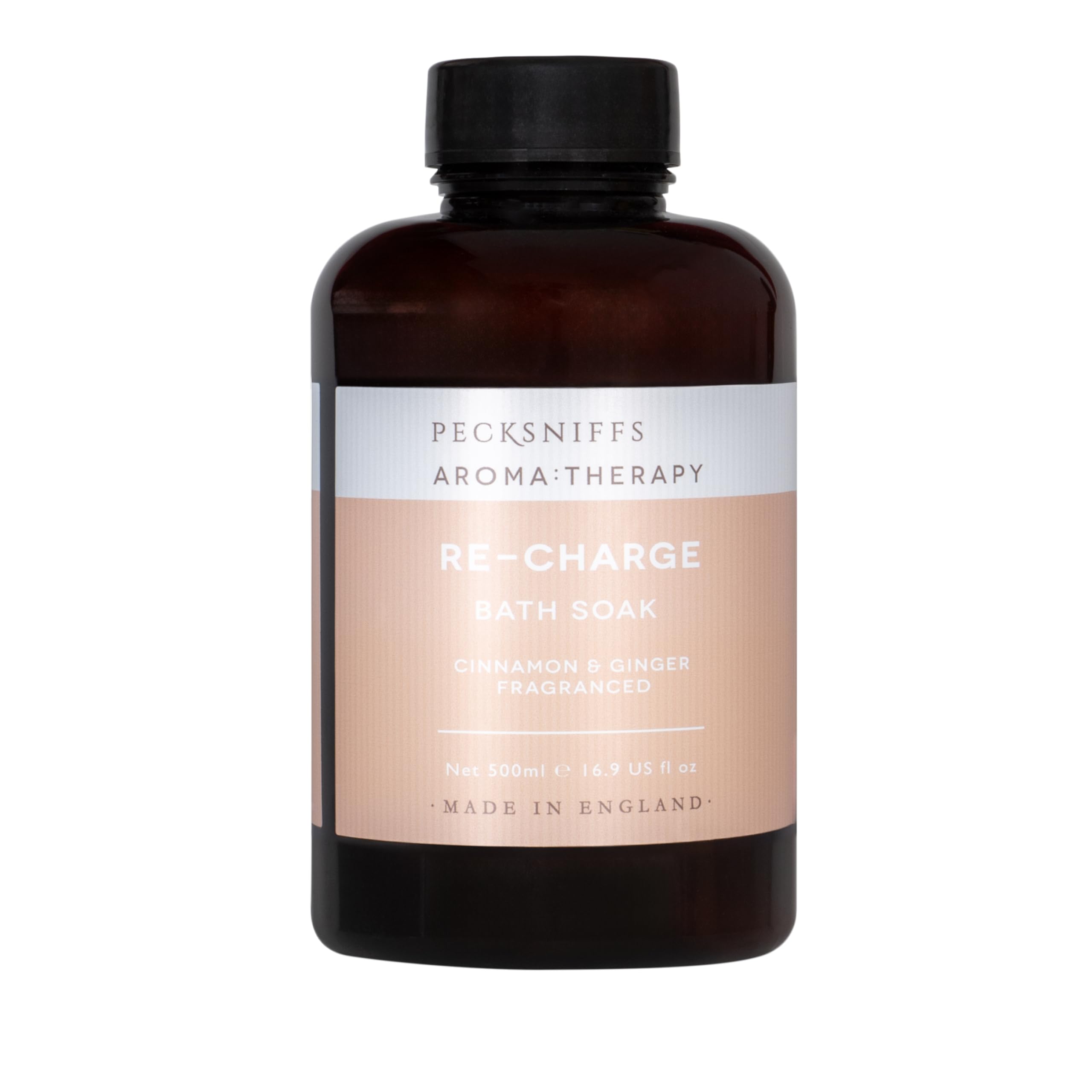 Pecksniff’s Aroma:Therapy Bath Soak | Recharge Cinnamon Bubble Bath 500ml