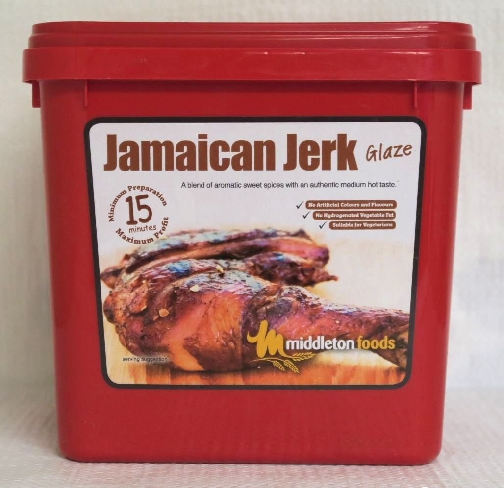 Middleton Foods Jamaican Jerk Meat Glaze Marinade Seasoning Mix - 2.5kg