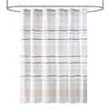 INK+IVY Nea Cotton Boho Shower Curtain | Striped Tassel Bathroom Decor