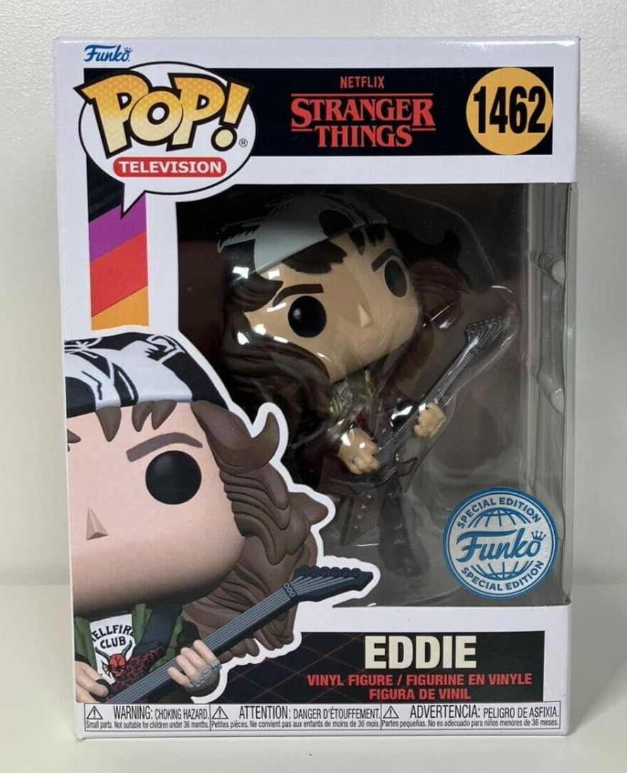 Funko Pop! Stranger Things Hunter Eddie Metallic Vinyl Figure – 3.75"