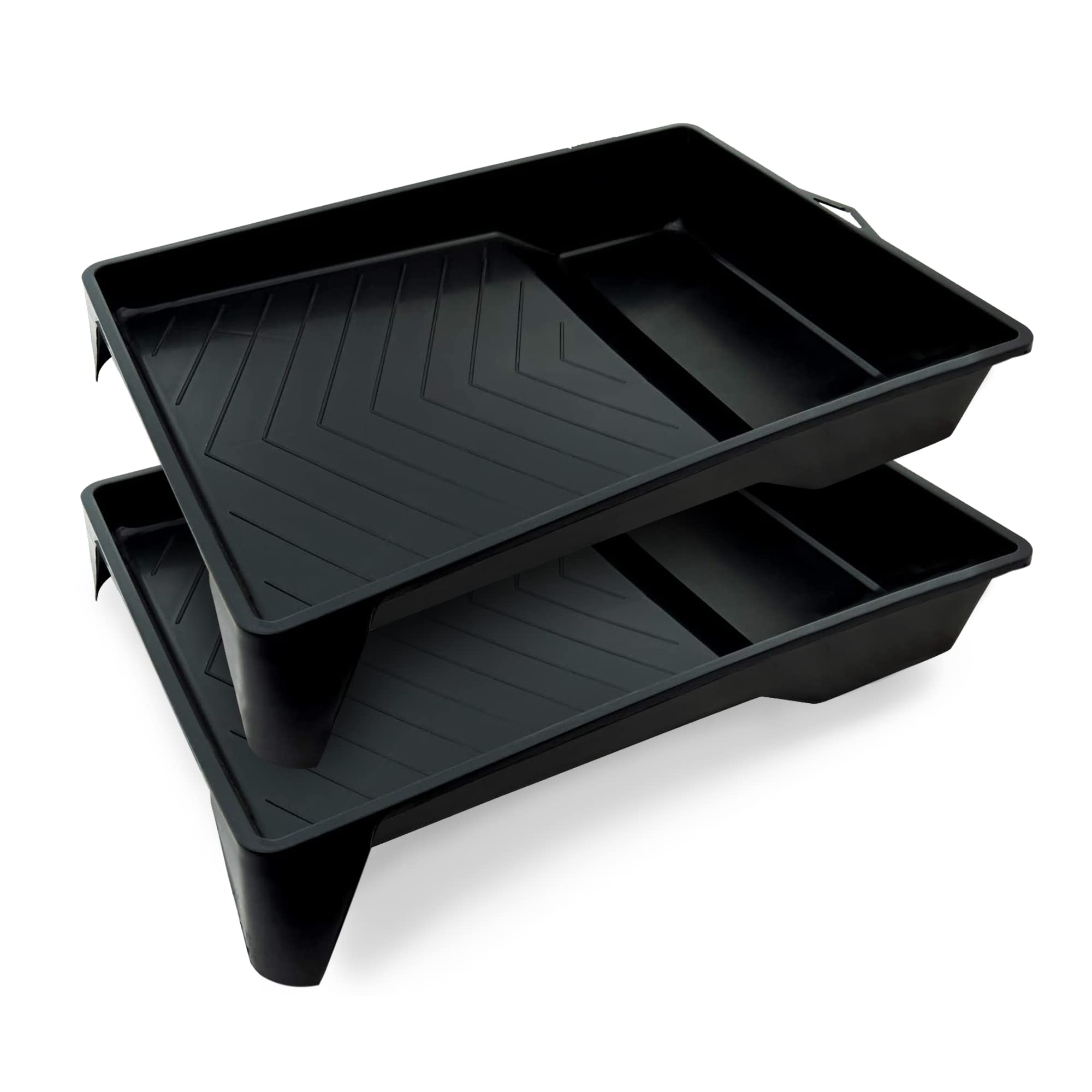 Precision Defined 9-Inch Paint Roller Tray Set | 2-Pack Durable Trays