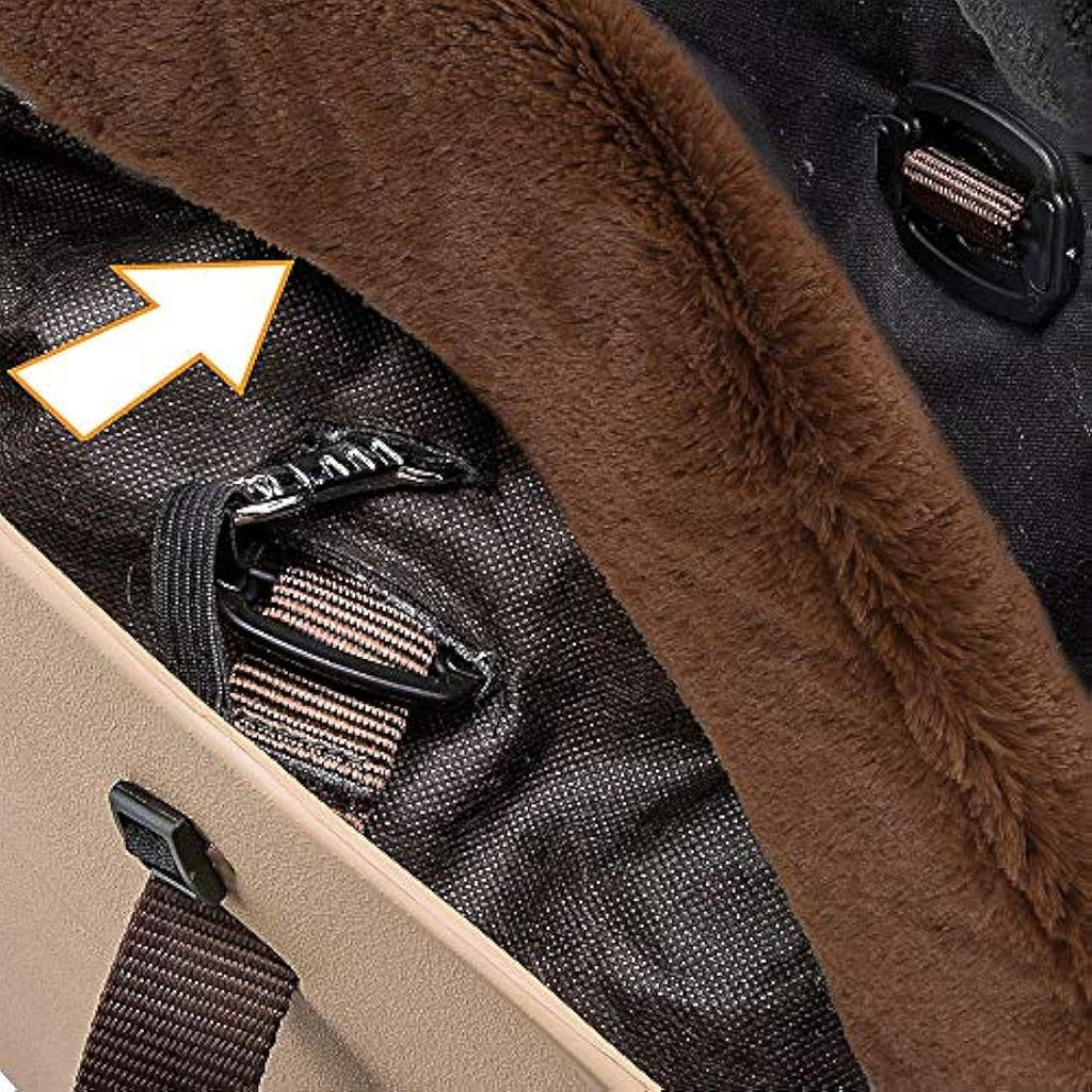 Ferplast With-Me Winter Dog Carrier Bag | Faux-Fur Lining & EVA Rubber