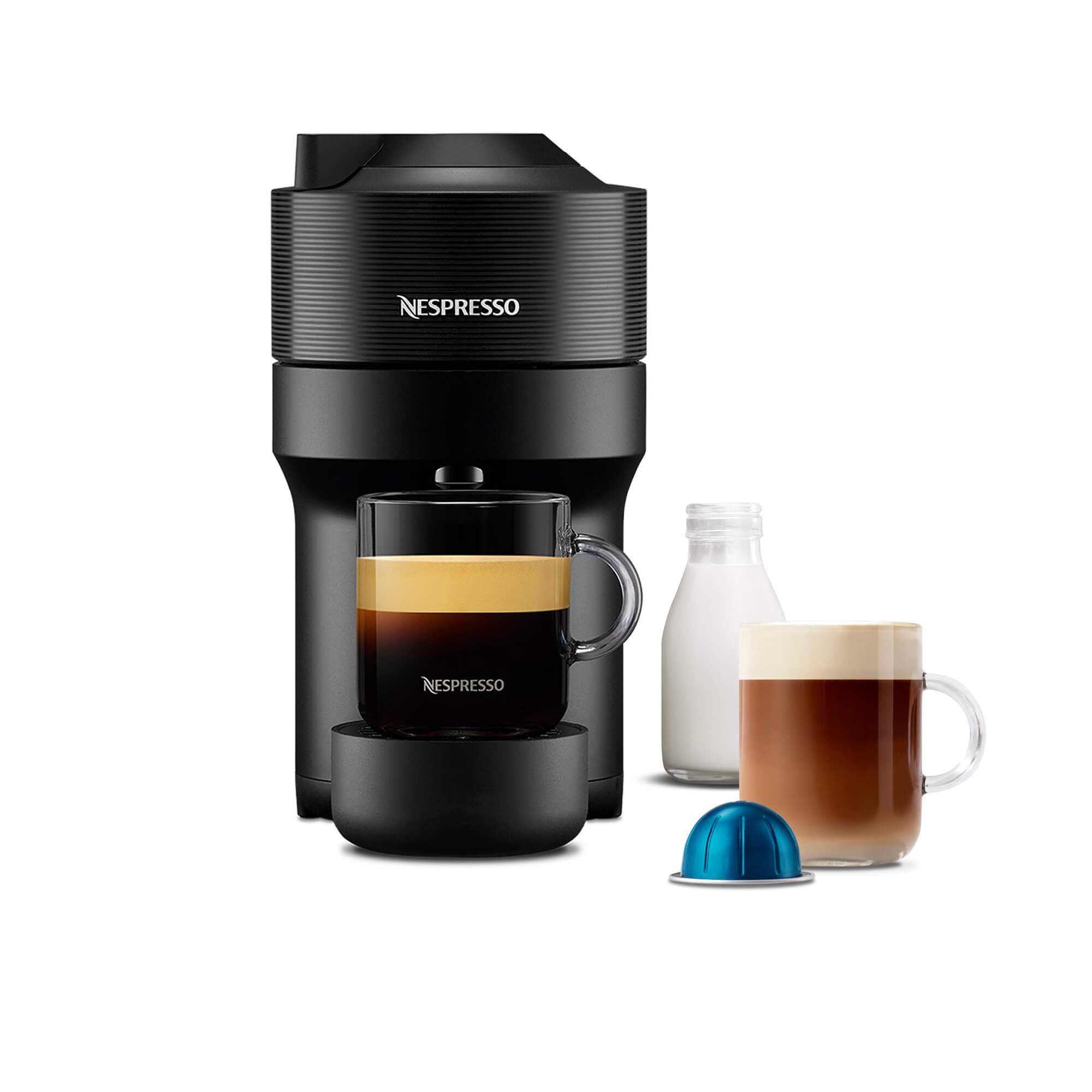 Nespresso Vertuo Pop Pod Coffee Machine by Magimix | Liquorice Black