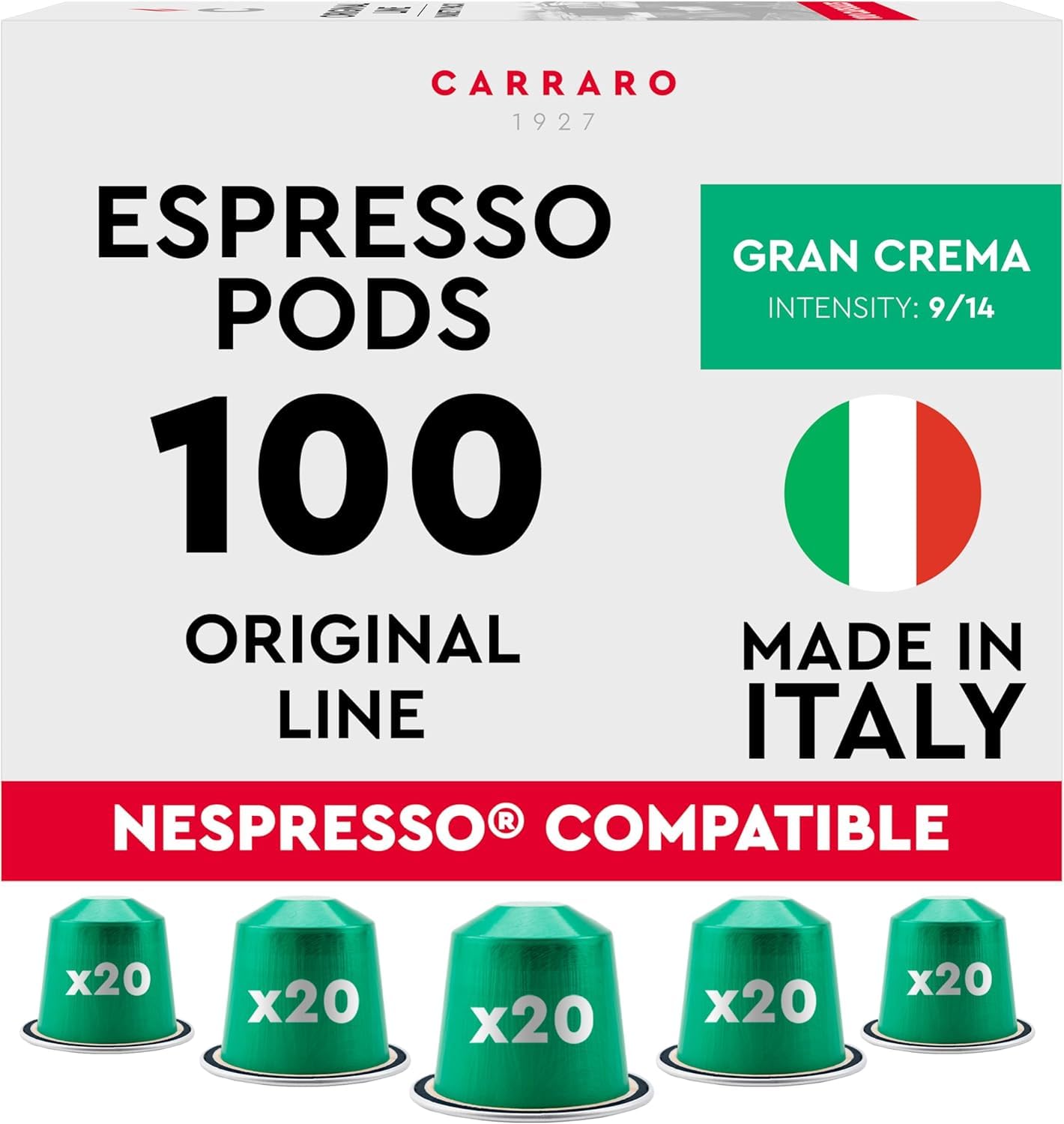 Carraro X100 Gran Crema Italian Espresso Coffee Beans |