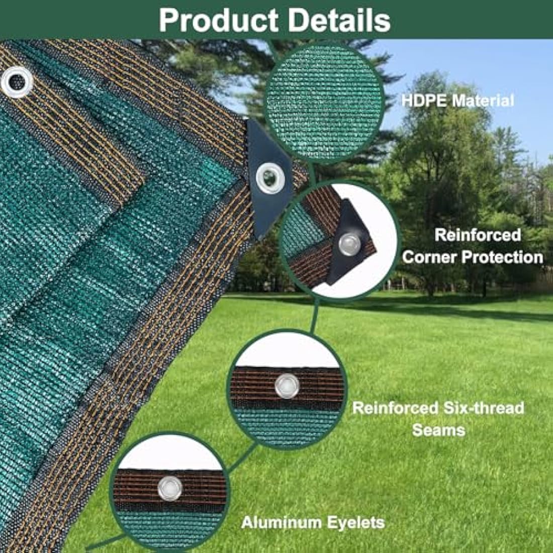 BeGrit Garden Privacy Screen – 2m x 5m UV Resistant HDPE Fence Mesh