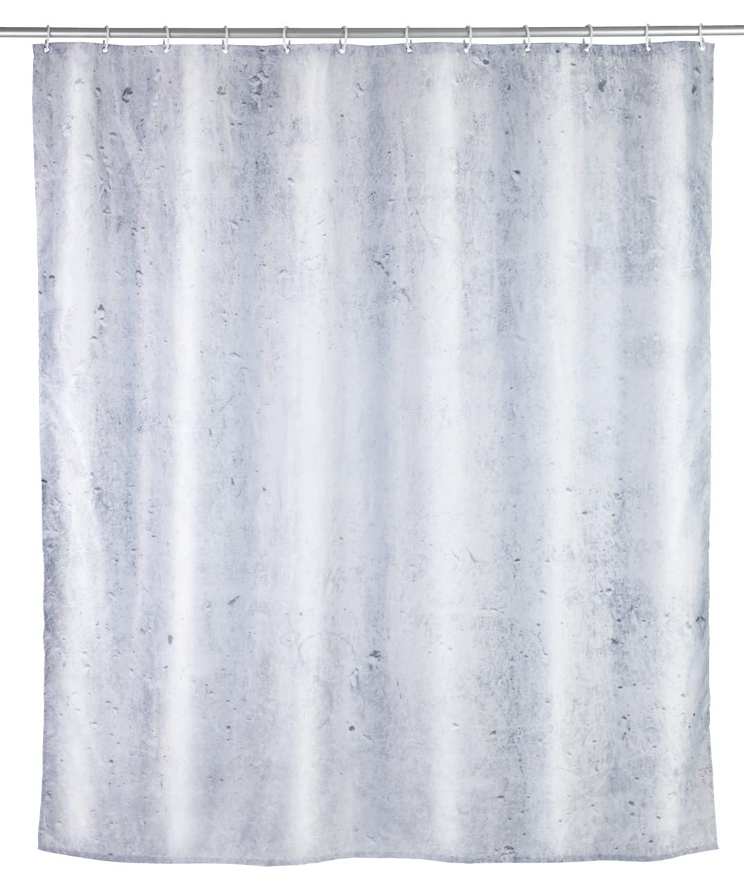 WENKO Concrete Shower Curtain | Multicoloured Polyester | 180 x 200 cm
