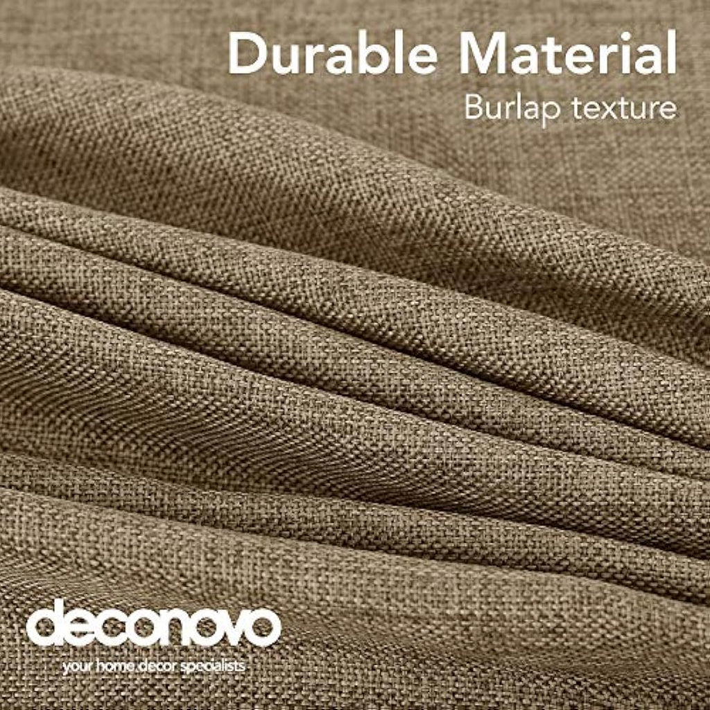 Deconovo Faux Linen Rectangle Tablecloth – Water Resistant, 59x95in