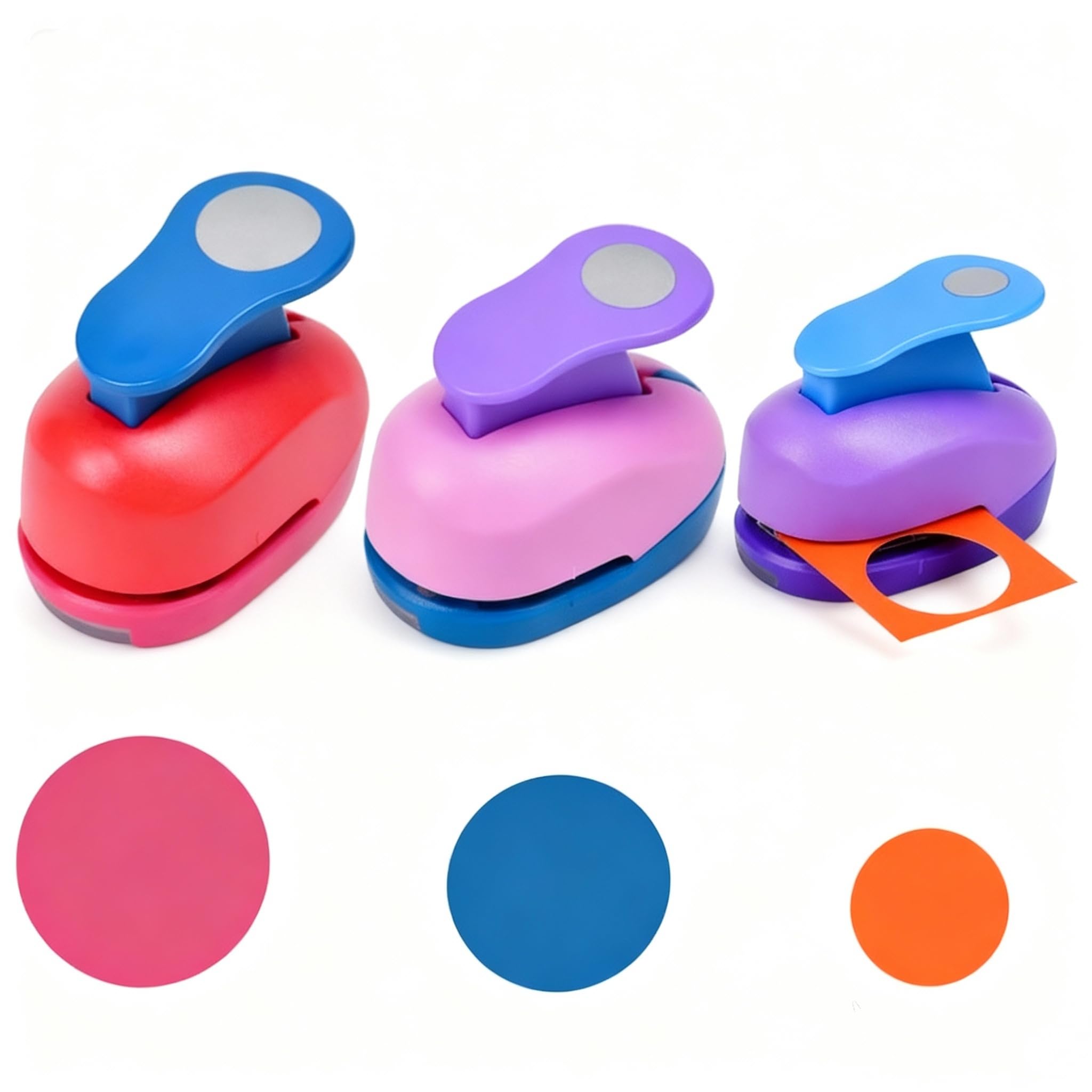 Elyyapt Circle Punch 3 Pack – Multi-Size Paper Punches for DIY Scrapbooking