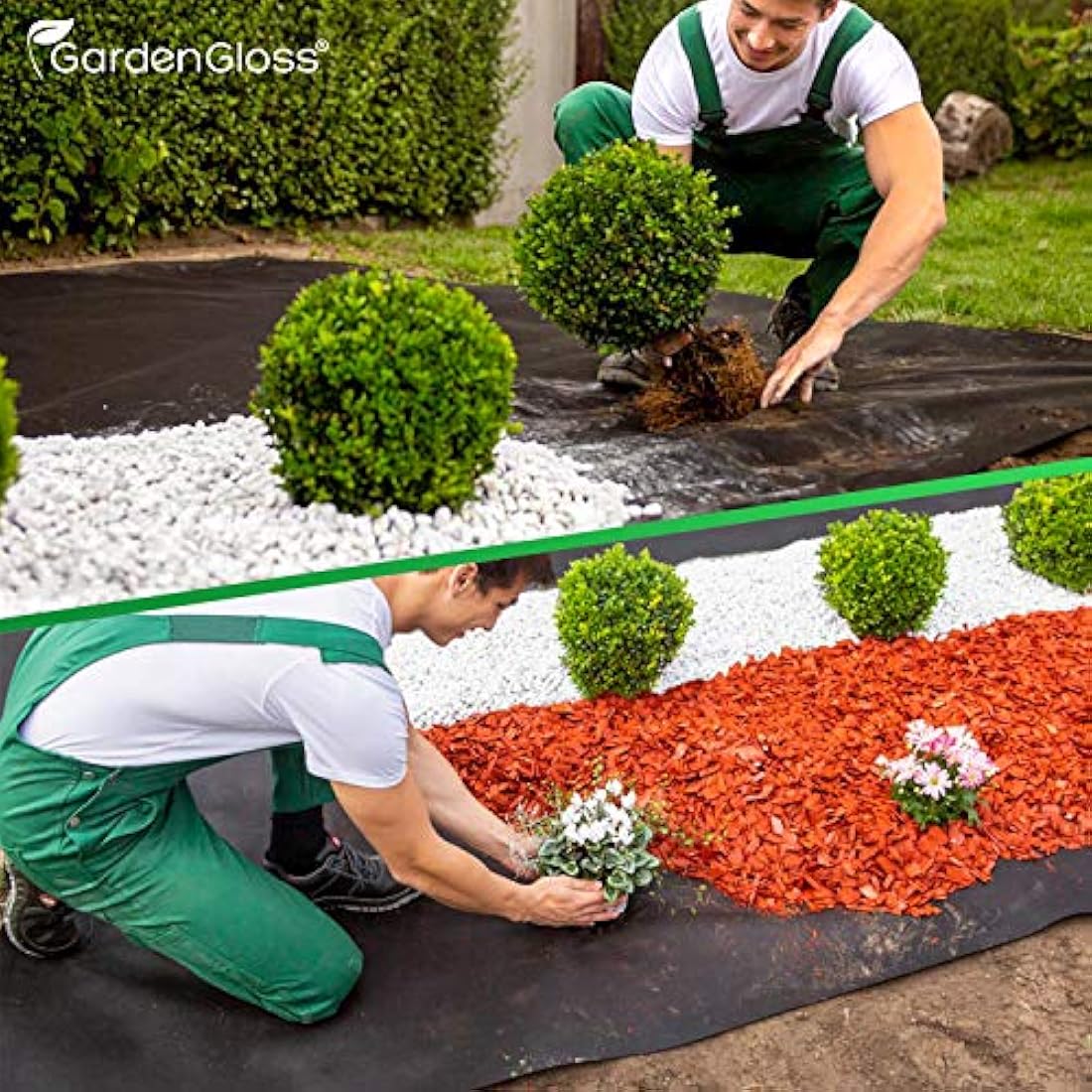 GardenGloss Heavy Duty Weed Control Membrane | 150gsm Tearproof Fabric 30m2