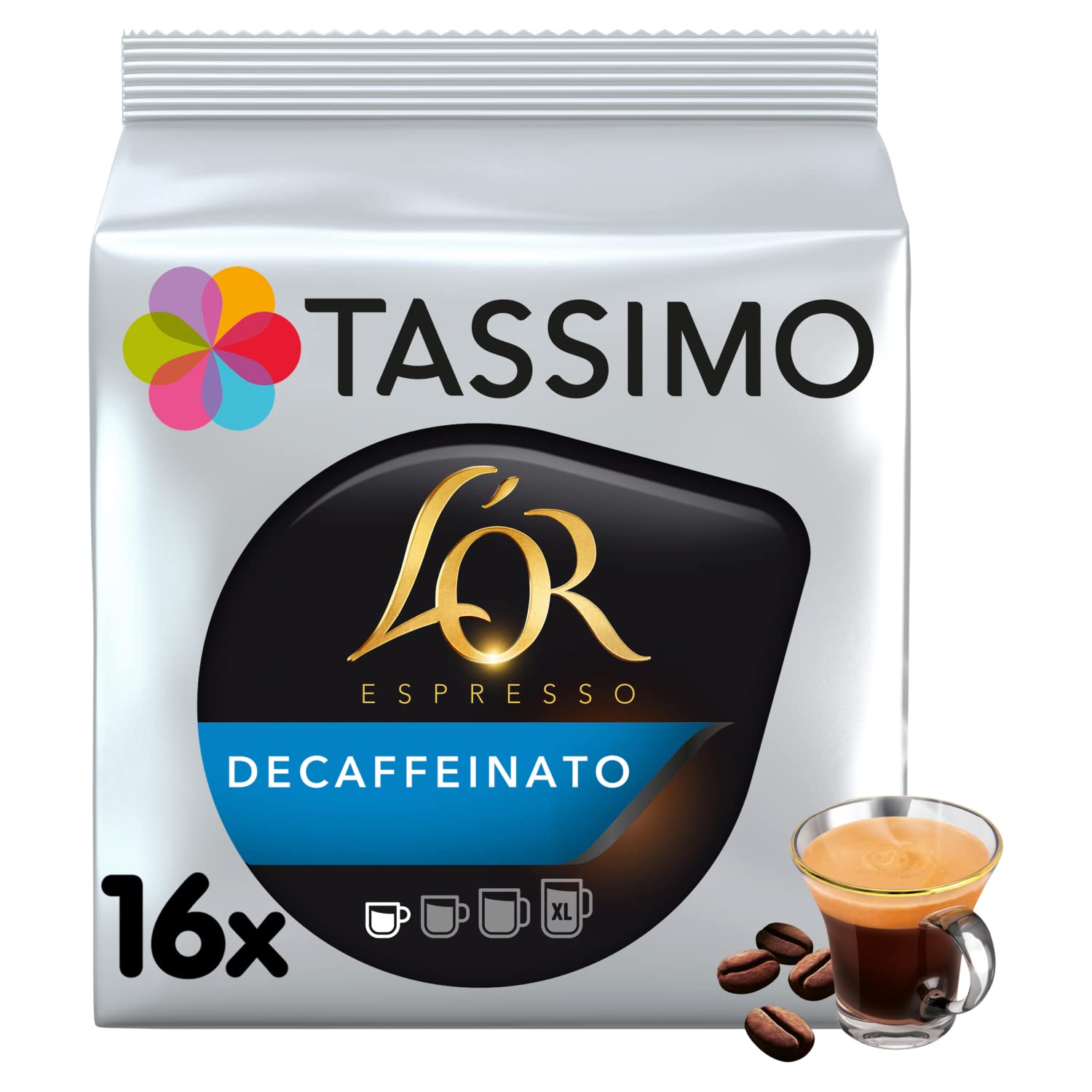 Tassimo L'OR Espresso Decaffeinato Coffee Pods - 80 Servings (5 Packs)