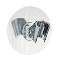 WENKO Static-Loc Shower Head Holder – No-Drill Silver Suction Mount
