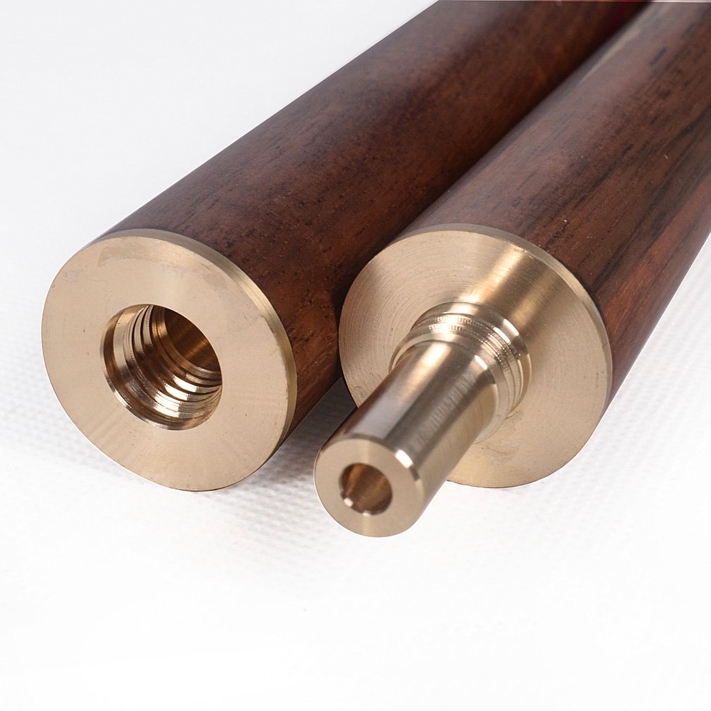CUESOUL 57 Inch Walnut 3/4 Snooker Cue - 18oz Ash Wood with Extension