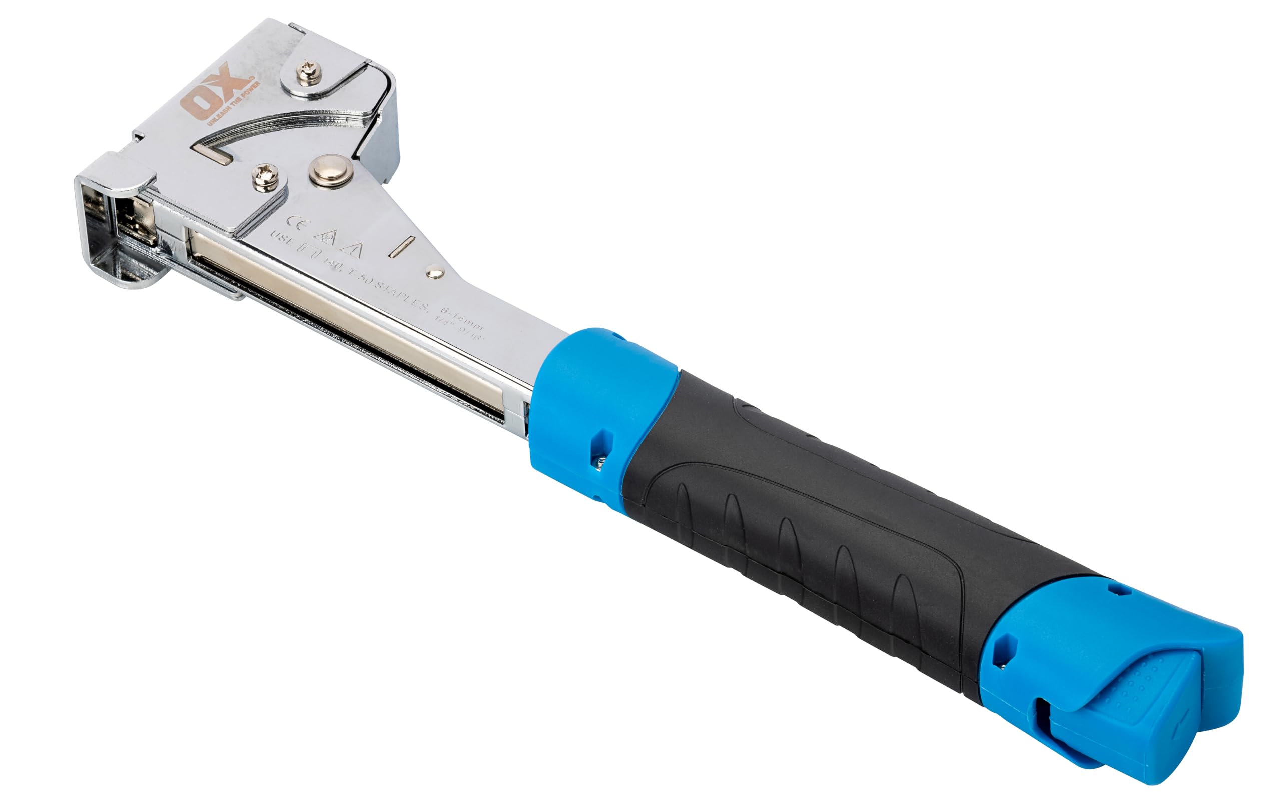 OX Pro Heavy-Duty Hammer Tacker | 6-14mm Flat Wire Staple Gun
