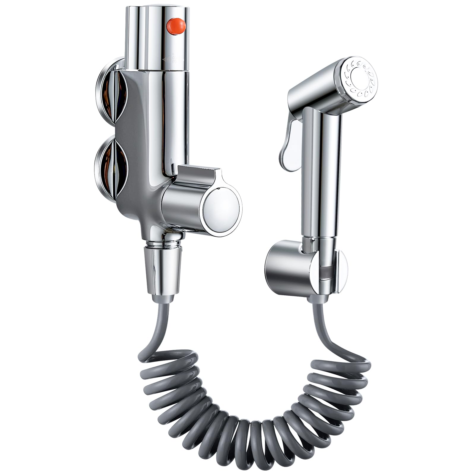 ROWINNAO Thermostatic Bidet Sprayer Kit | Brass Wall Mounted Shattaf