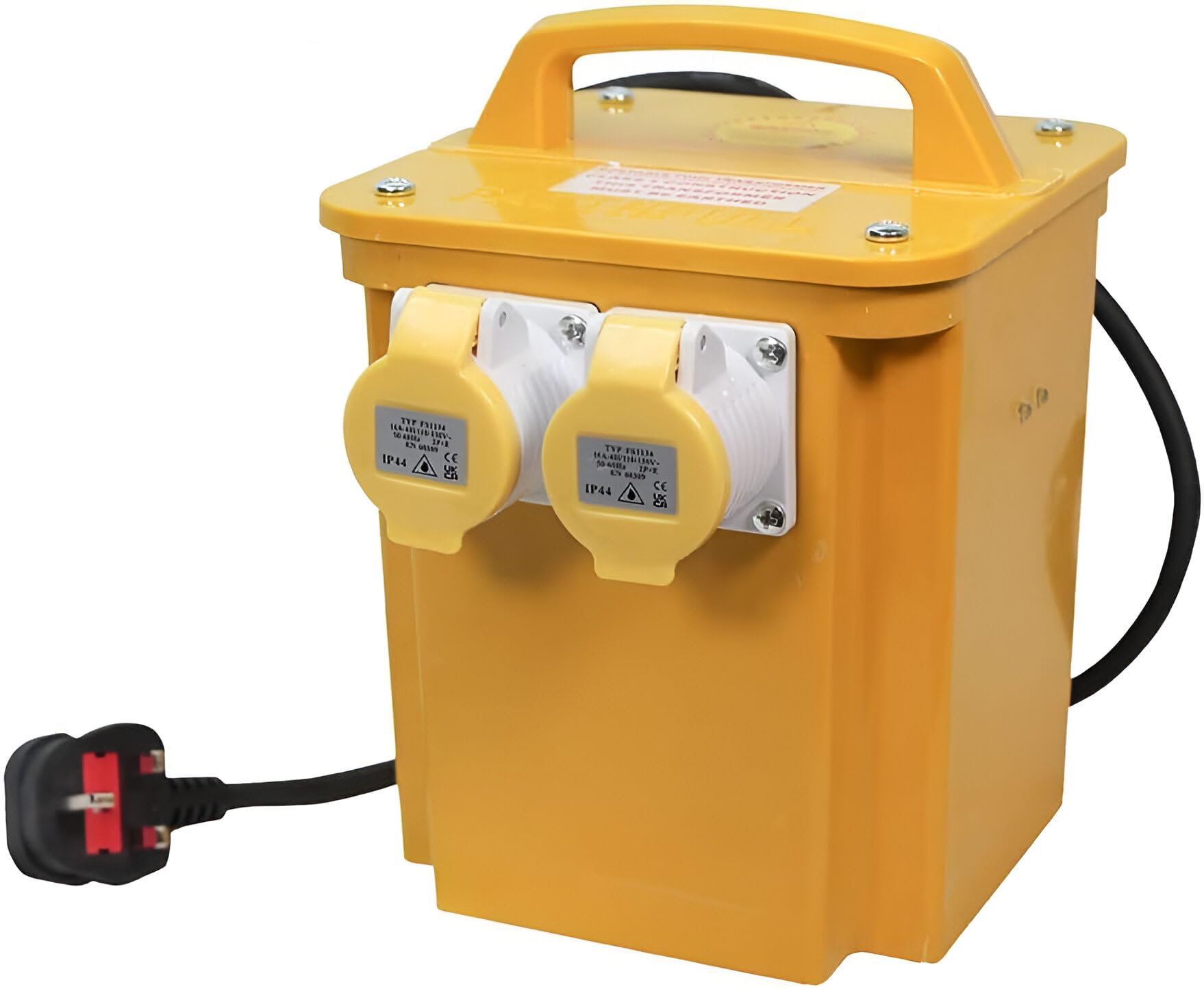 Faithfull 3.3kVA Site Transformer | 110V Twin Outlet IP44 Waterproof
