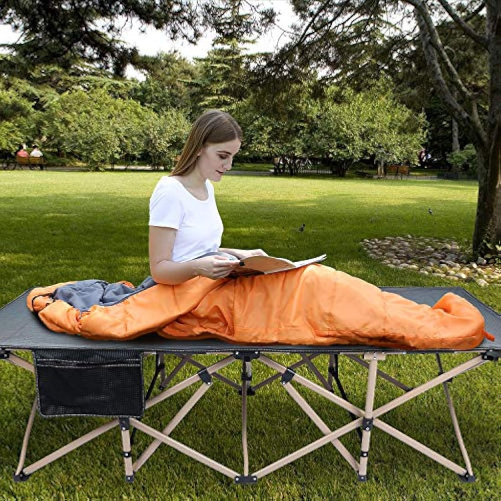 REDCAMP XXL Heavy Duty Folding Camping Cot | 500lbs Portable Bed