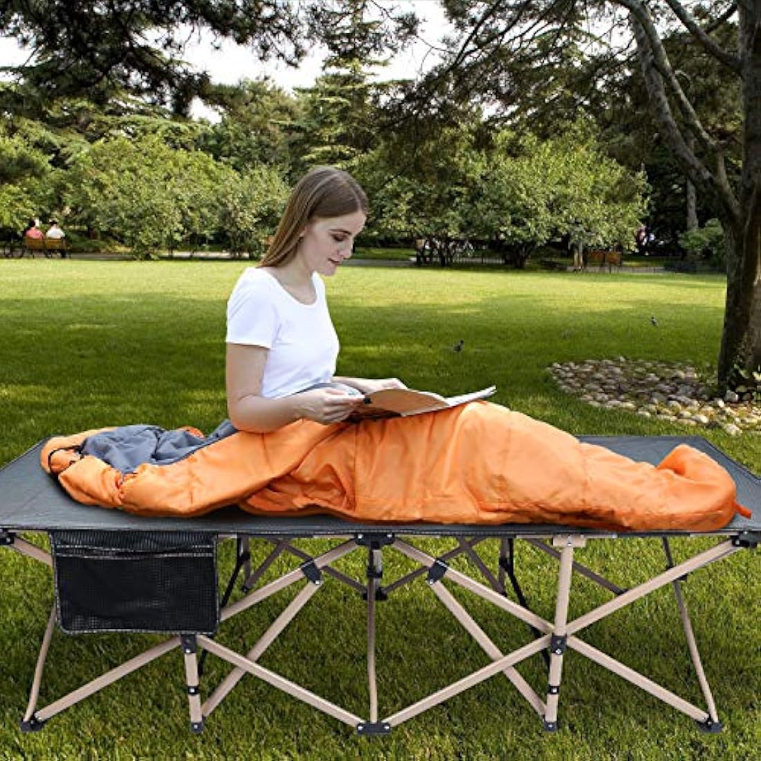 REDCAMP XXL Heavy Duty Folding Camping Cot | 500lbs Portable Bed