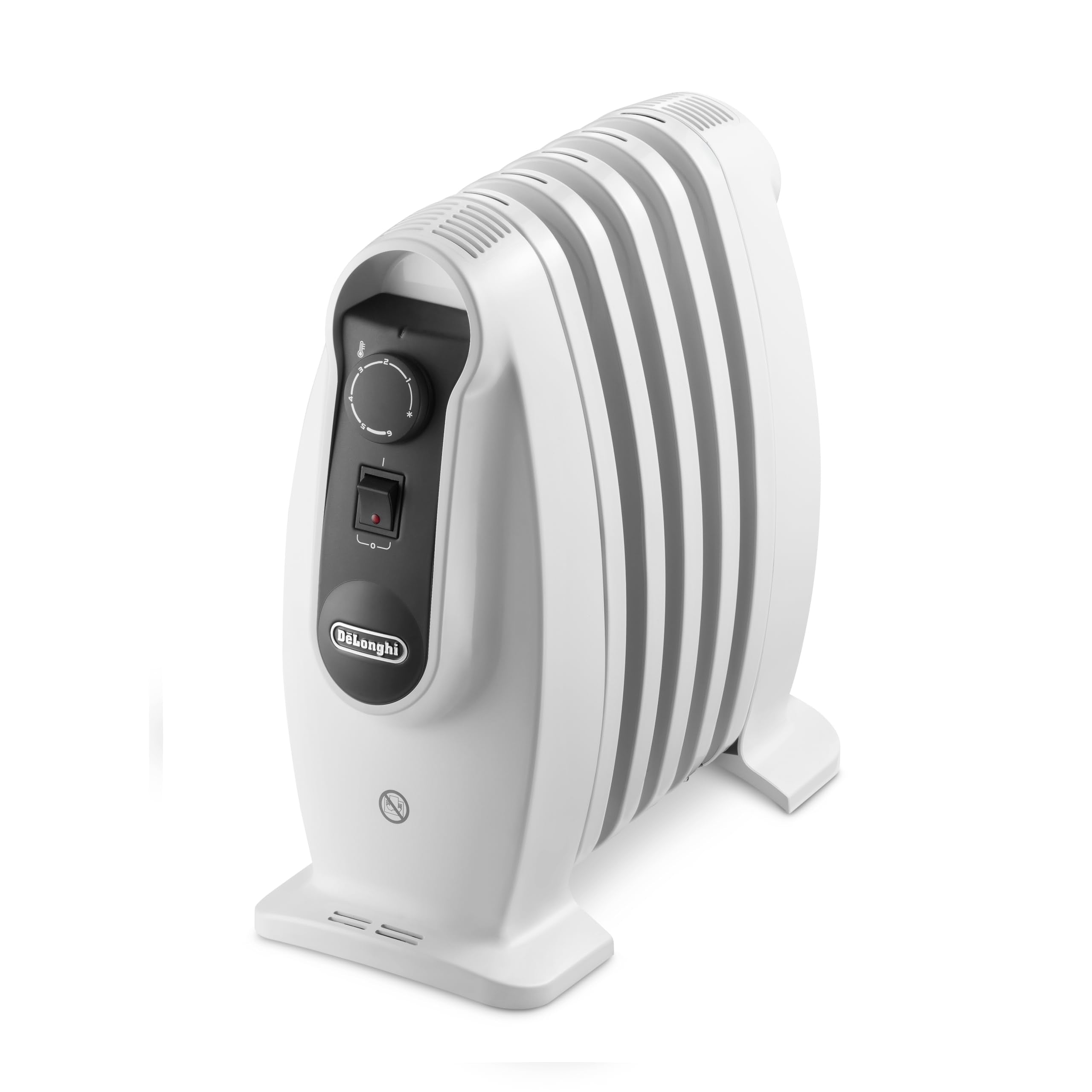 De'Longhi TRNS0505M Oil Filled Radiator – Portable Space Heater, White