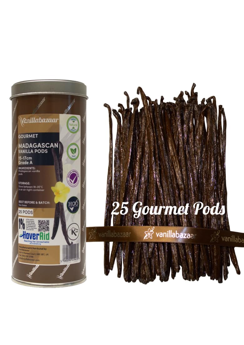 Madagascan Vanilla Pods - 25 Grade A Gourmet Beans