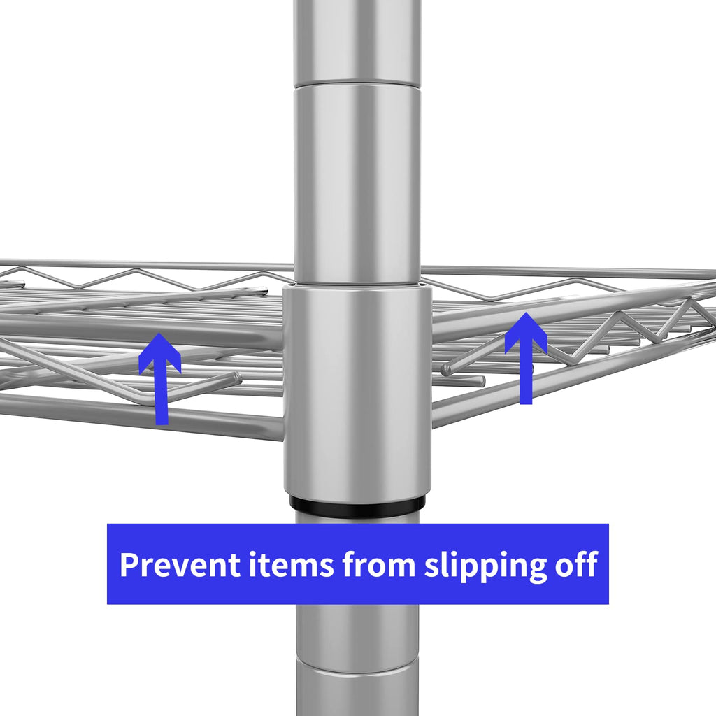 6-Tier Wire Shelving Unit | Heavy Duty Metal Storage Rack