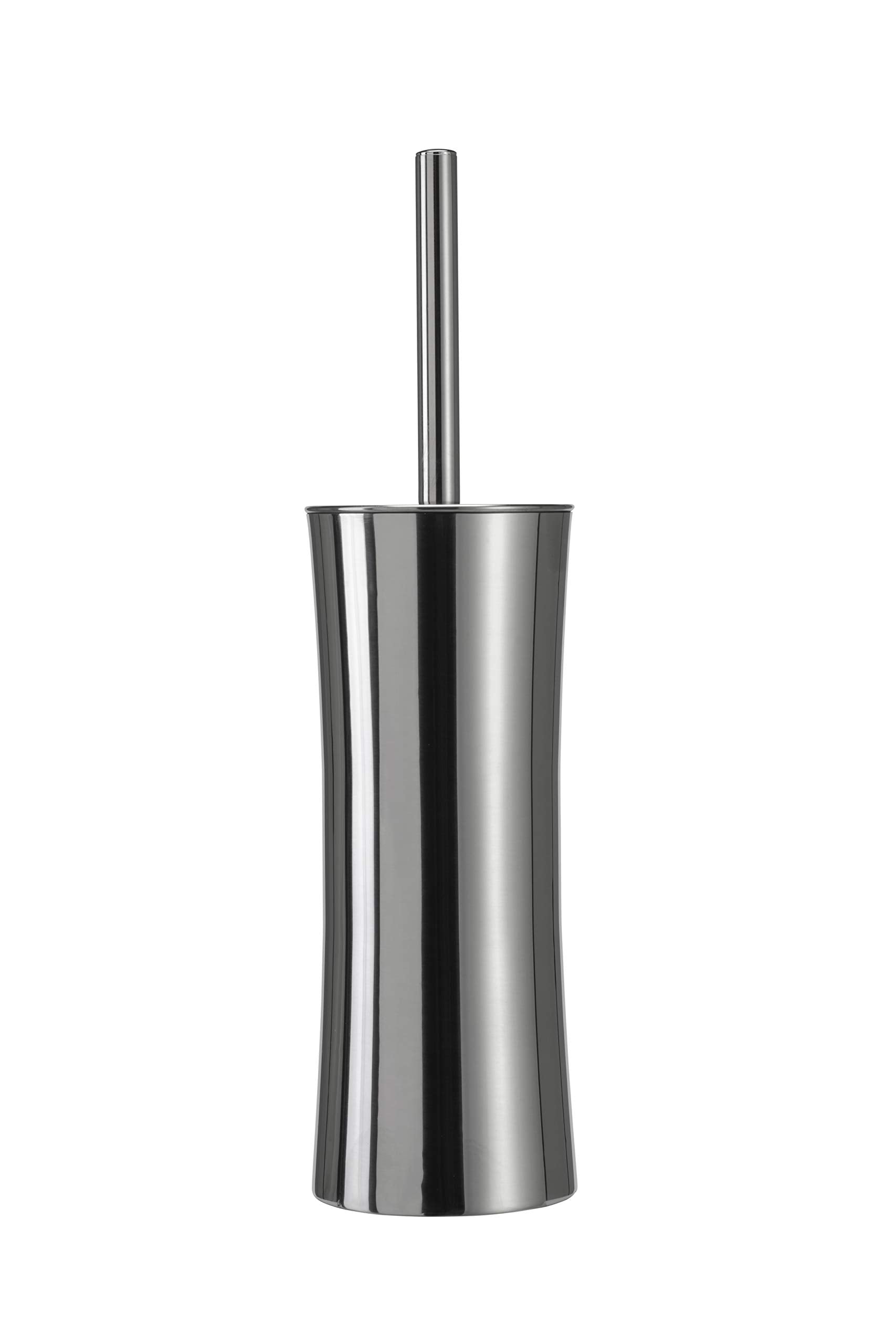 Croydex Stainless Steel Toilet Brush with Polished Curvy Holder