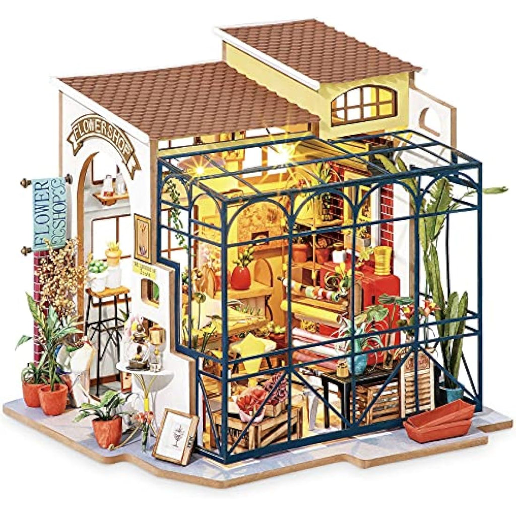 Rolife DIY Miniature Dollhouse Kit | 3D Wooden Model Craft - Corner of Happiness