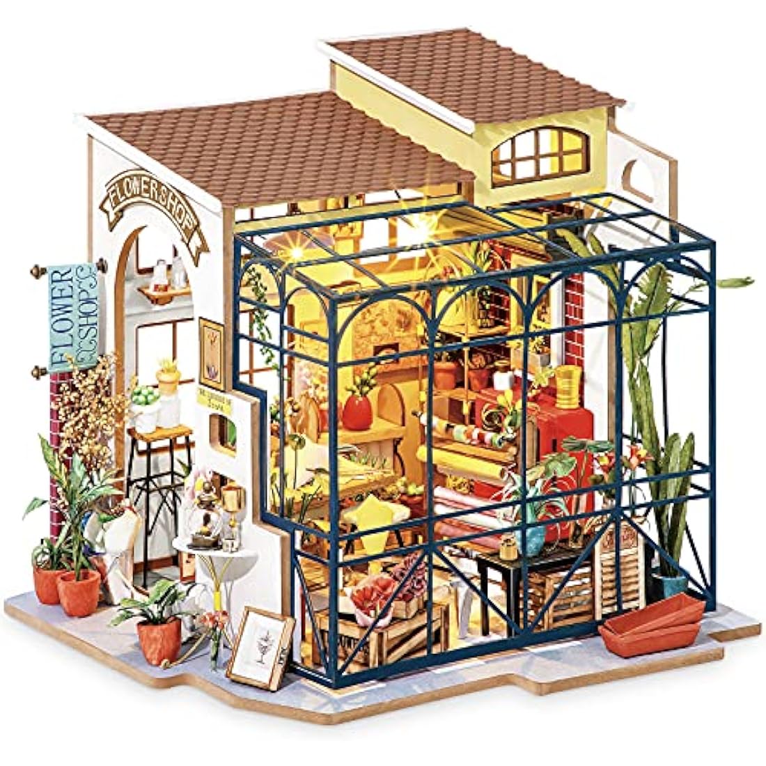 Rolife DIY Miniature Dollhouse Kit | 3D Wooden Model Craft - Corner of Happiness