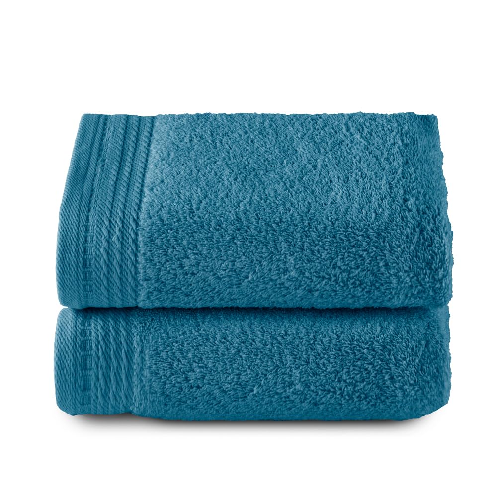 Top Towel Premium Hand Towels – 2 Pack – 100% Combed Cotton – Ocean