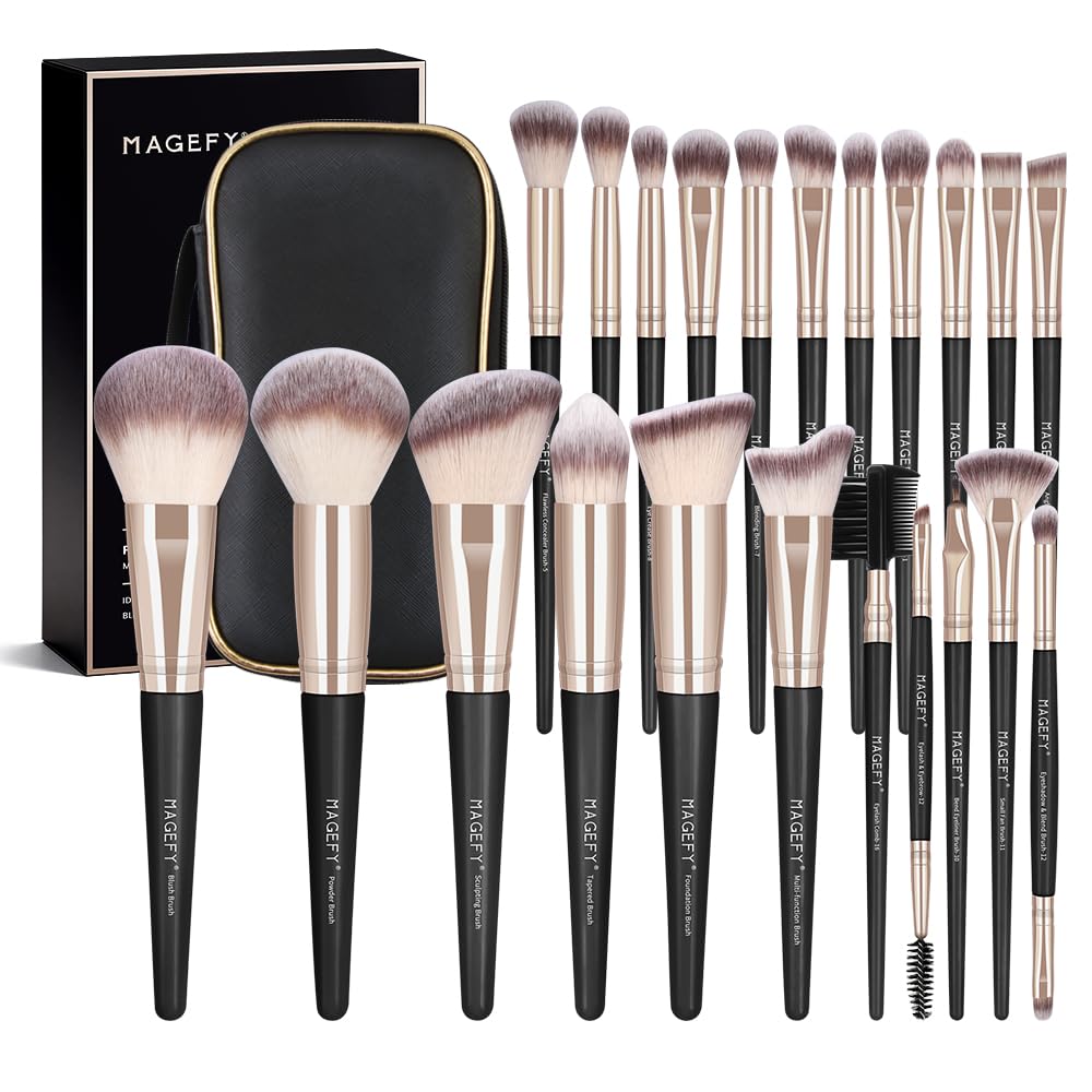 22Pcs Professional Makeup Brush Set | Premium Synthetic