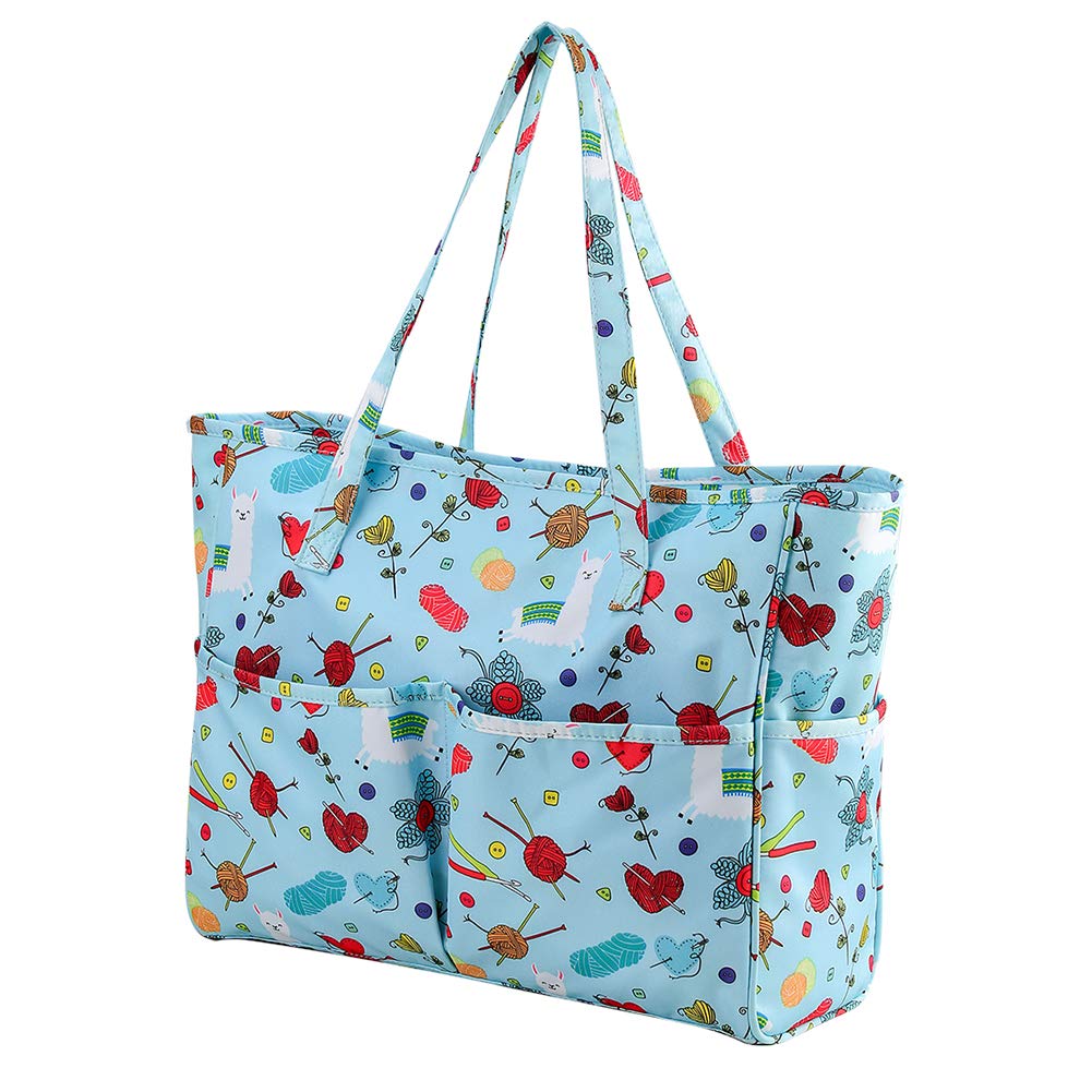 Coopay Knitting Bag – Large Oxford Cloth Yarn Storage Tote for Crochet