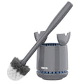 MR.SIGA Toilet Bowl Brush and Holder – Durable Bristles & Solid Handle, Gray