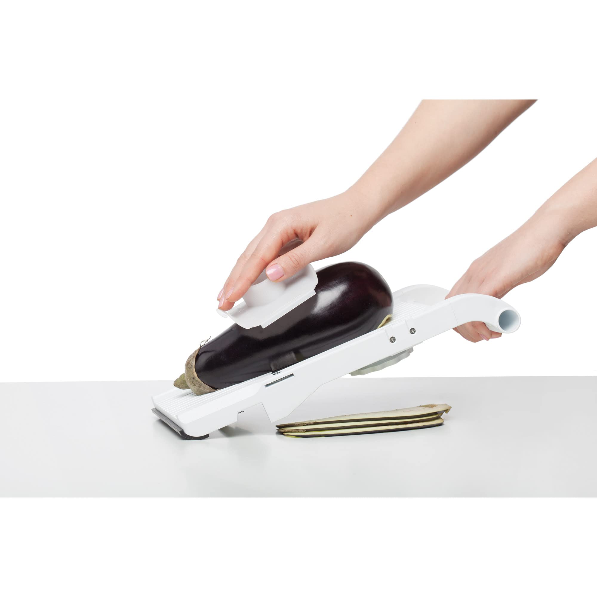 Benriner BN-120W Jumbo Mandoline Slicer – White ABS Plastic, 16.5cm