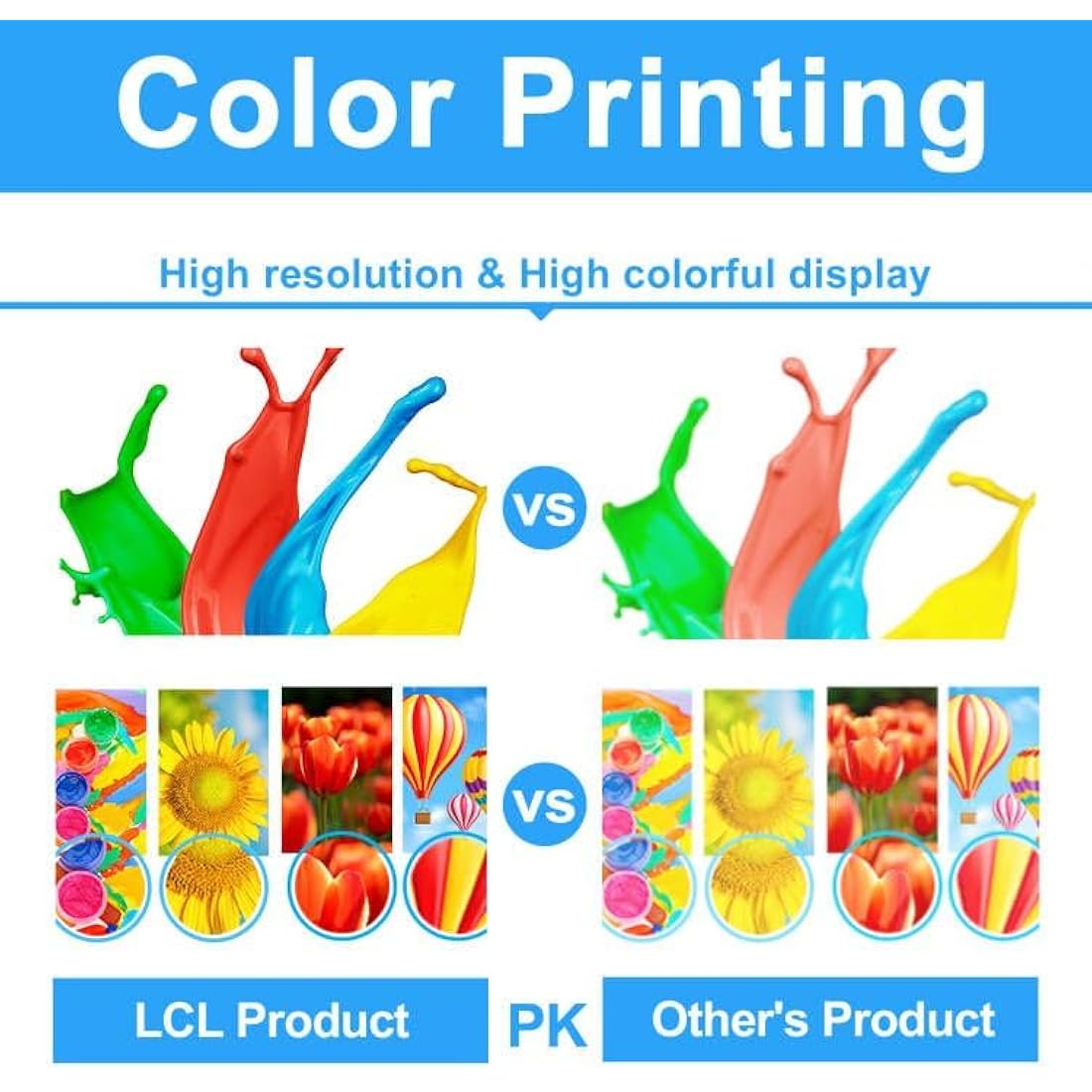 LCL Compatible HP 415A W2033A Magenta Toner Cartridge with OEM Chip