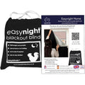 Easynight Blackout Blind | 100% Light Blocking No-Drill Fabric - XL