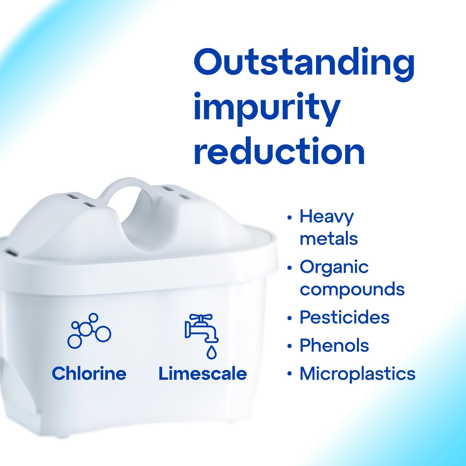 Aquaphor Glass Water Filter Jug – 2.5L White Carafe with Maxfor+ Filter