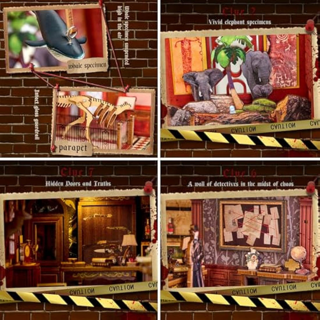 Spilay DIY Book Nook Kit - The Unsolved Case of the Museum with LED