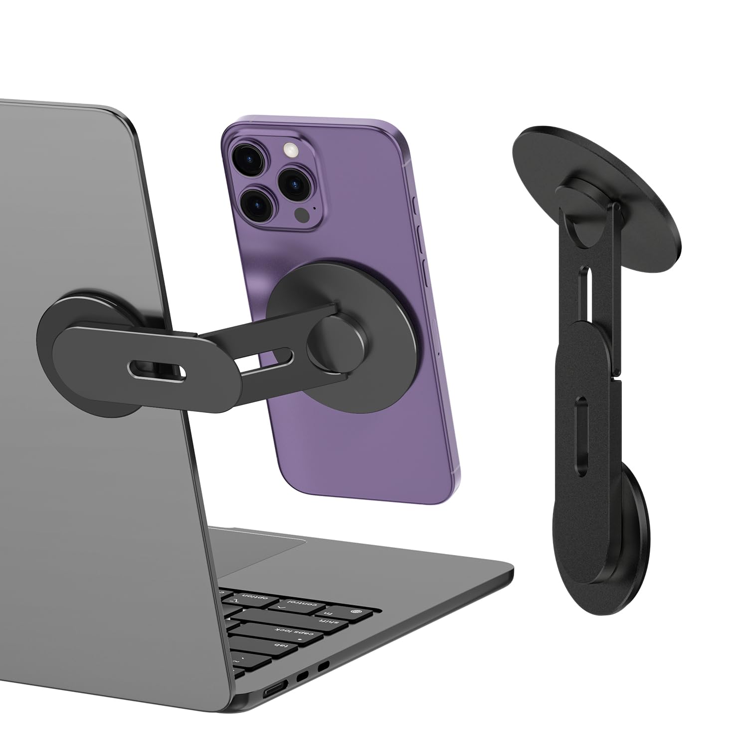 CloudValley Magnetic Laptop Phone Stand | Foldable Continuity Camera Mount