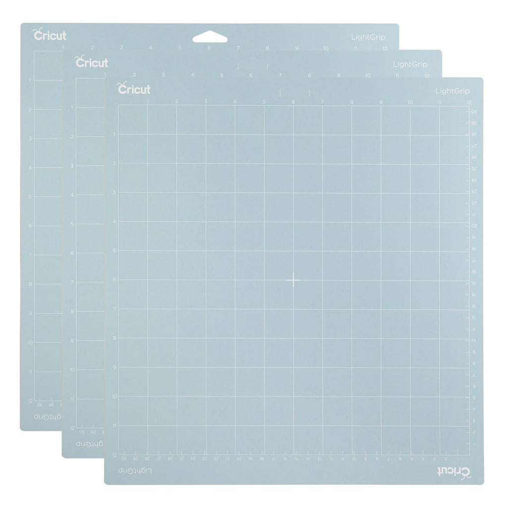 Cricut LightGrip Cutting Mats 12x12 for Explore & Maker, 3-Pack